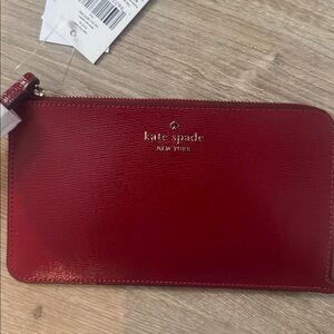 Kate Spade Cherry Red Zip Pouch